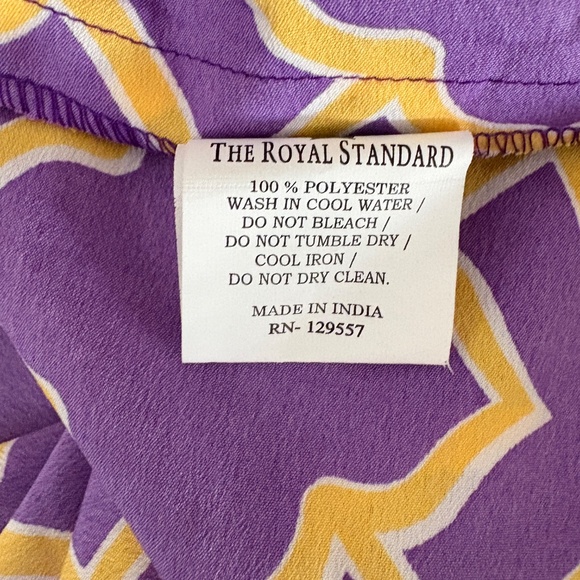 Royal Standard Tunic Sleeveless Top - Purple and Gold, L NWT - Picture 5 of 5